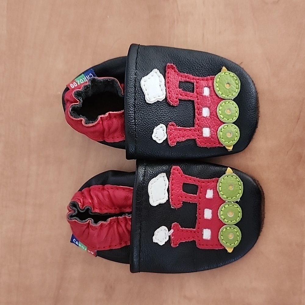 Carozoo Soft Sole Leather Baby Boy Shoes 0-6months